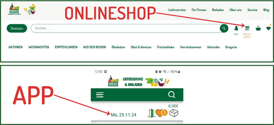 KI generiert: Das Bild zeigt die Benutzeroberfläche einer Website auf einem PC/Laptop und einem mobilen Gerät. Es vergleicht das Layout und die Funktionen der Navigationsleiste für beide Gerätearten.