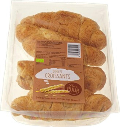 Produktfoto zu Dinkel Croissants 4 Stück