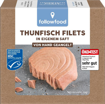Produktfoto zu Thunfischfilets 185g