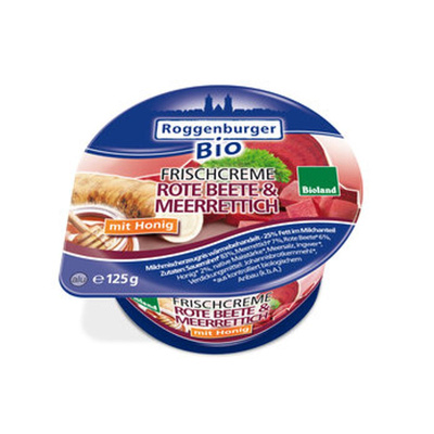Produktfoto zu Frischcreme Rote-Beete & Meerrettich 125g