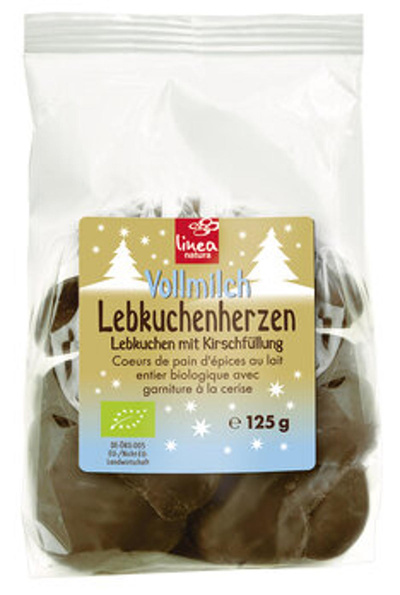 Produktfoto zu Lebkuchenherzen mit Kirschfüllung