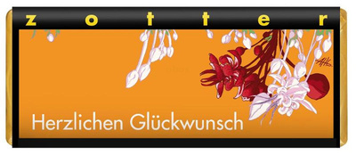 Produktfoto zu Schokolade "Herzlichen Glückwunsch"