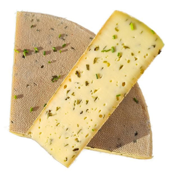 Produktfoto zu Schnittkäse Oimara mit Schnittlauch