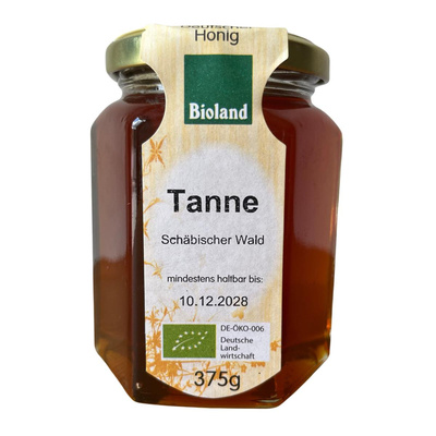 Produktfoto zu Honig Tanne 375g