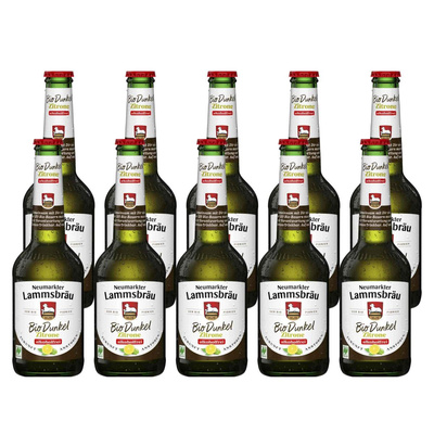 Produktfoto zu Dunkelbier alkoholfrei & Pure Zitrone 10x0,33l