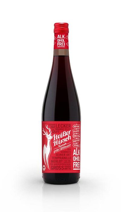 Produktfoto zu Heißer Hirsch rot alkoholfrei