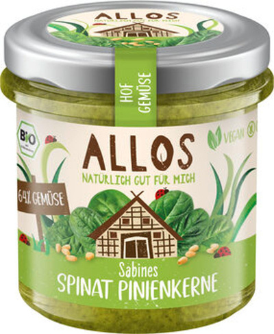 Produktfoto zu Brotaufstrich Spinat Pinienkerne
