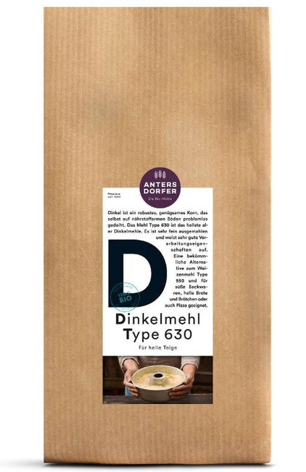 Produktfoto zu Dinkelmehl Type 630 2,5kg