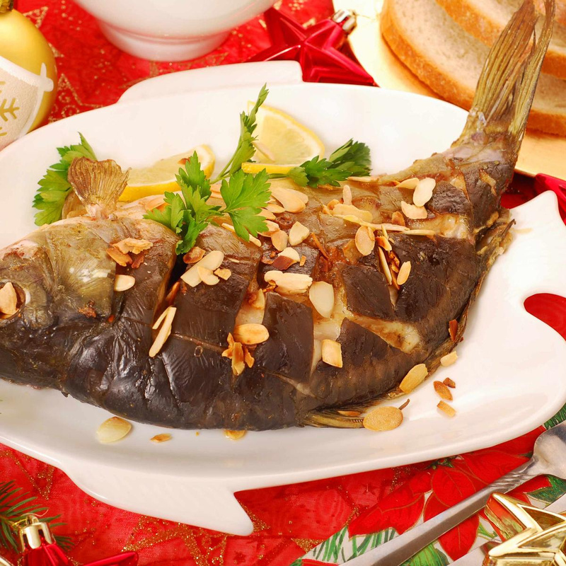 Karpfen zu Weihnachten