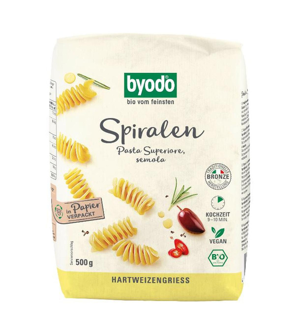 Produktfoto zu Spiralen Hartweizen 500g