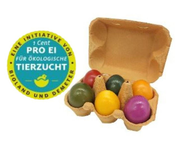 Produktfoto zu Bunte Eier 6 Stück