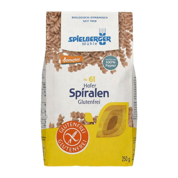 Produktfoto zu Spiralen Hafer glutenfrei, 250g
