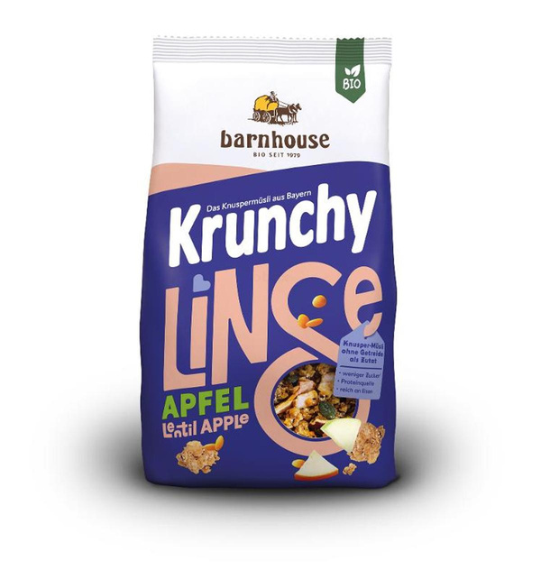 Produktfoto zu Müsli Krunchy Linse-Apfel 325g