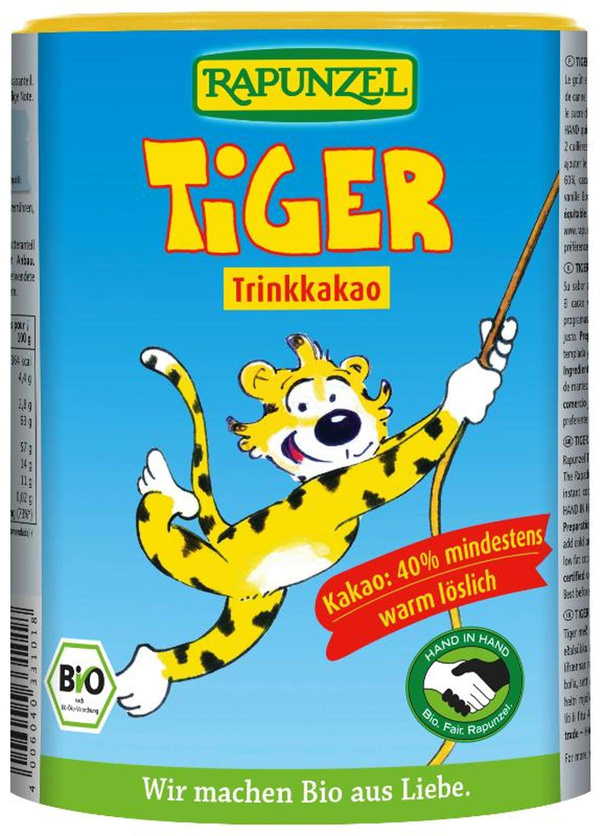Produktfoto zu Trinkschokolade Tiger 400g