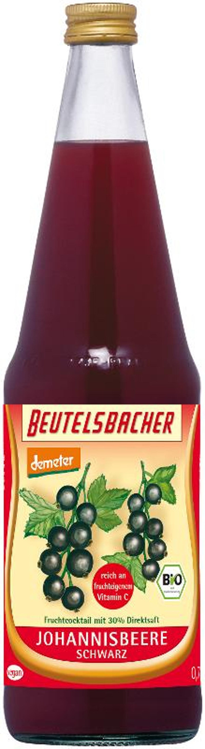 Produktfoto zu Johannisbeersaft schwarz, 0,7l
