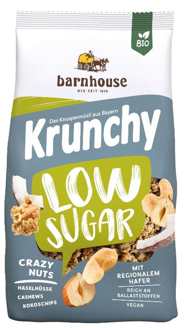 Produktfoto zu Krunchy Low Sugar Nuss 375g