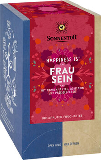 Produktfoto zu Kräuter-Früchtetee Happiness is Frau sein