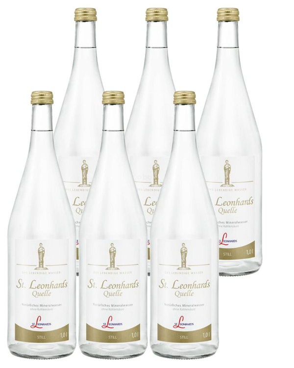 Produktfoto zu Mineralwasser St.Leonhard still 6x1l