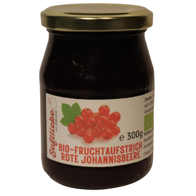 Produktfoto zu Rote Johannisbeere Fruchtaufstrich