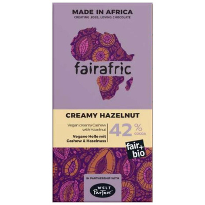 Produktfoto zu Schokolade hell mit Haselnuss