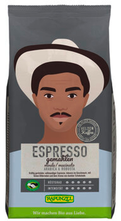 Produktfoto zu Espresso Heldenkaffee, gemahlen 250g