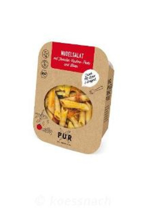 Produktfoto zu Nudelsalat mit Tomaten-Cashew-Pesto & Oliven 200g