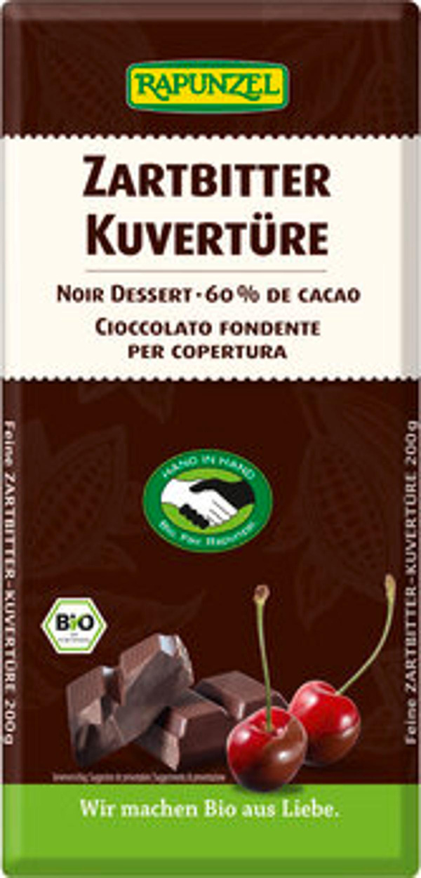 Produktfoto zu Rapunzel Kuvertüre Zartbitter