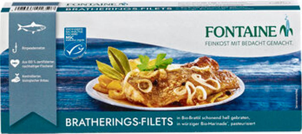 Produktfoto zu Bratheringfilets in Marinade 325g