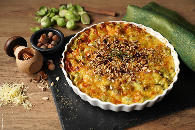 Soulfood aus der Region: Rosenkohl-Gratin