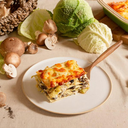 Produktfoto zu Wirsing-Pilz-Lasagne