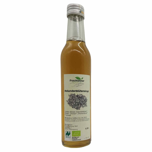 Produktfoto zu Holunderblütensirup 250ml