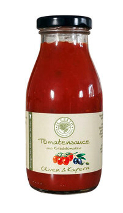 Produktfoto zu Tomatensauce Oliven & Kapern