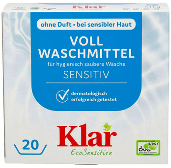 Produktfoto zu Vollwaschmittel sensititve 1kg von Klar