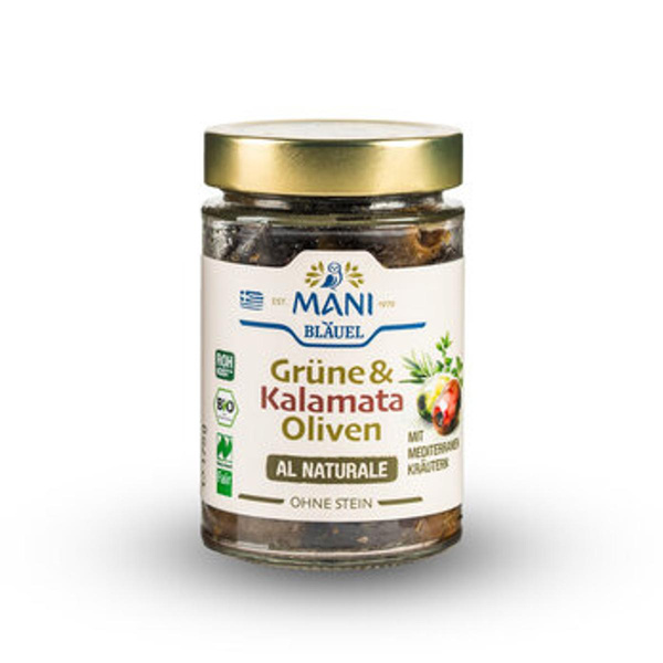 Produktfoto zu Grüne & Kalamata Oliven mit Kräutern 175g