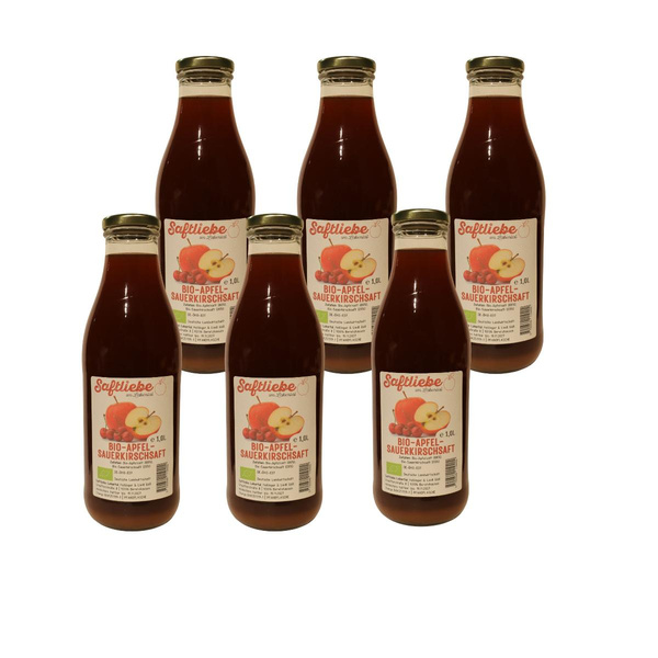 Produktfoto zu Apfel-Sauerkirschsaft 6x1l