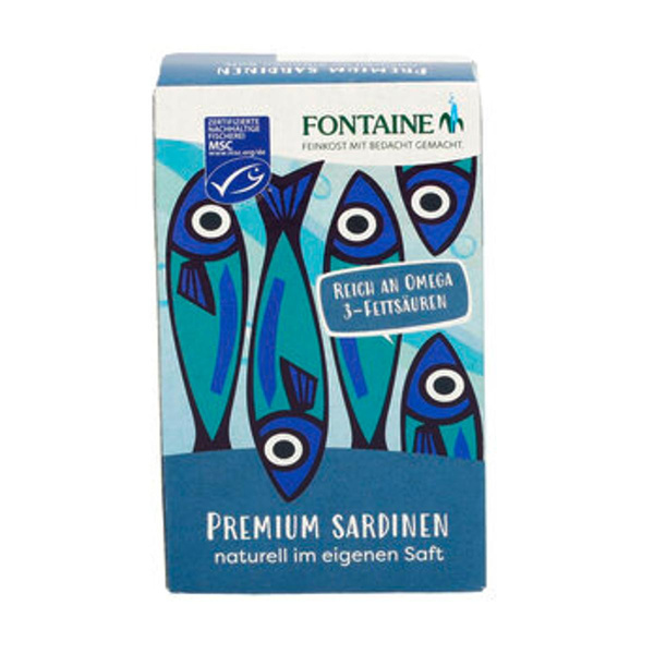 Produktfoto zu Sardinen Premium Natur im eigenen Saft 120g