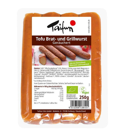 Produktfoto zu Tofu Bratwurst geräuchert vegan 4 Stück