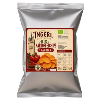 Produktfoto zu Straubinger Kartoffelchips Paprika