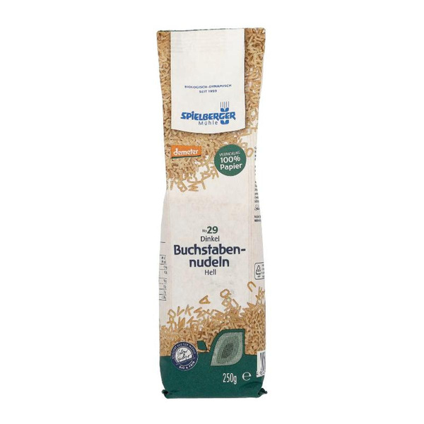 Produktfoto zu Buchstabennudeln Dinkel hell 250g