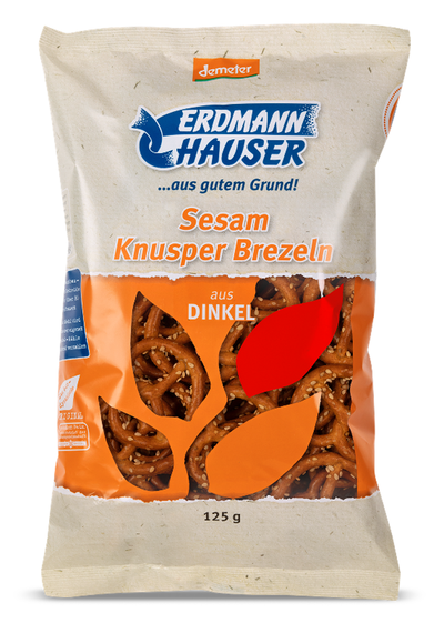 Produktfoto zu Dinkel-Knusperbrezeln mit Sesam