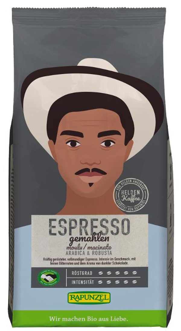 Produktfoto zu Espresso Heldenkaffee, gemahlen, 250g