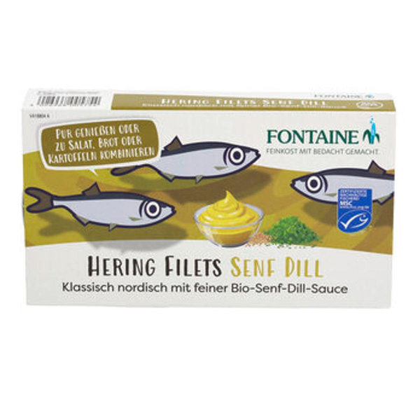 Produktfoto zu Heringsfilets in Senf-Dillcreme 200g