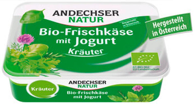 Produktfoto zu Andechser Frischkäse Kräuter 175g