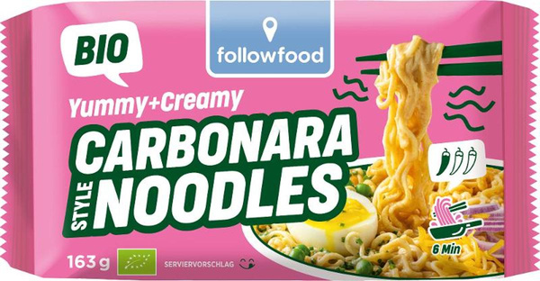 Produktfoto zu Cheesy Creamy Carbonara Noodles