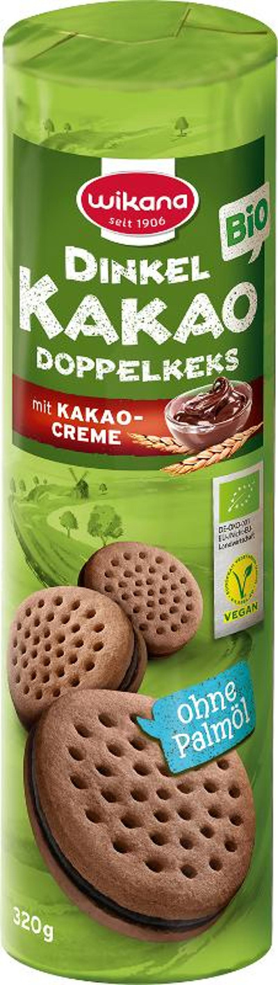 Produktfoto zu Doppelkeks Dinkel Kakao