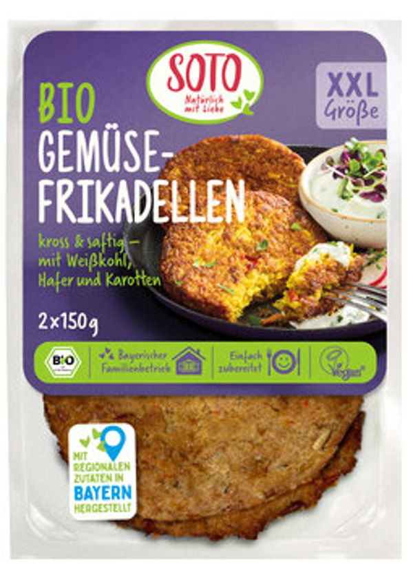 Produktfoto zu Gemüsefrikadellen, 2 Stück