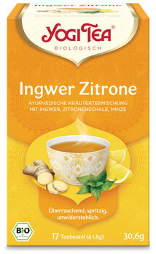 Produktfoto zu Kräutertee Ingwer Zitrone