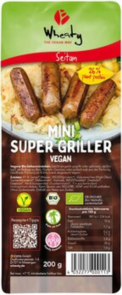 Produktfoto zu Mini Super Griller vegan, 9 Stück