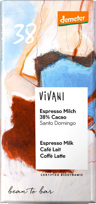 Produktfoto zu Schokolade Espresso Milch38 %