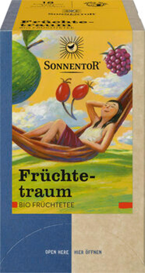 Produktfoto zu Früchtetee Früchtetraum Beutel